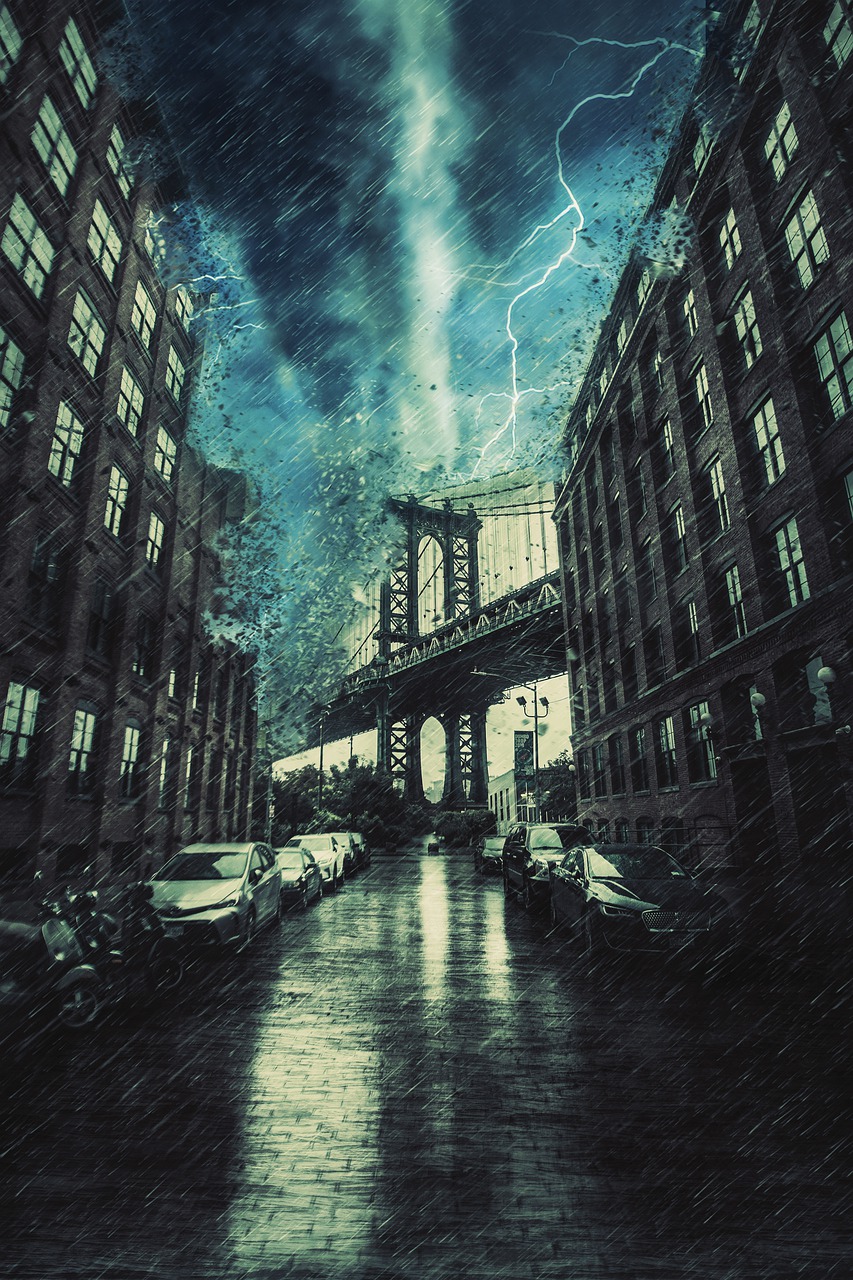 manhattan, bridge, landmark